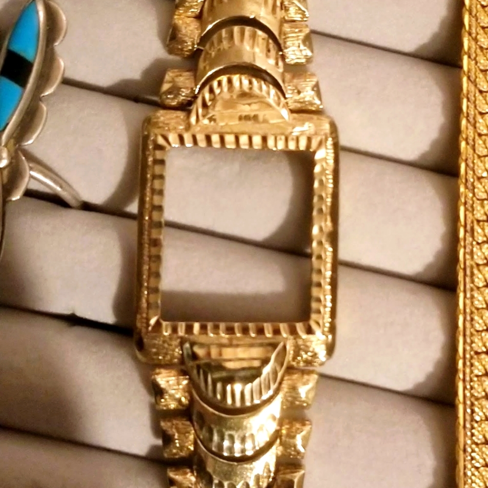 Solid 14K Beautiful Vintage antique Watchband♡